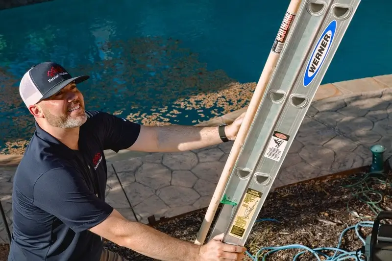 Patriot Claims inspector conducting on-site roof inspection to improve claim accuracy and cycle time